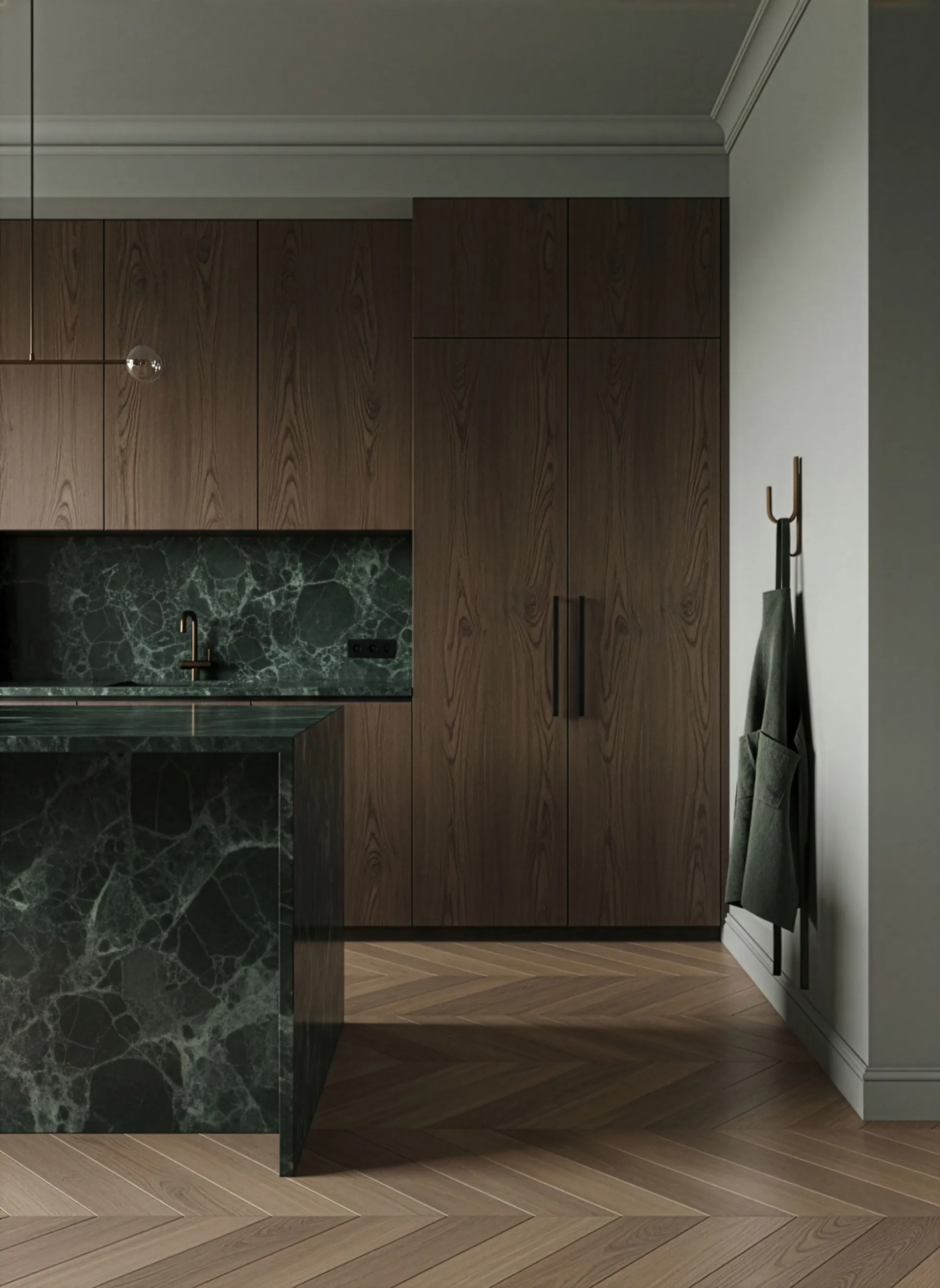 Woody Haken One, Dunkel gebeizte Eiche Cooee Design