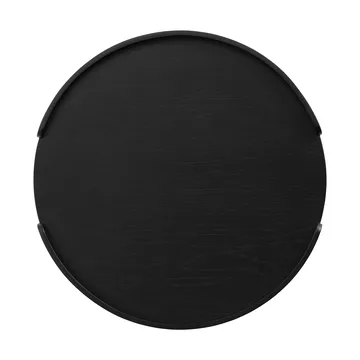 Woody Tablett - Schwarz gebeizte Eiche, Ø35 cm - Cooee Design