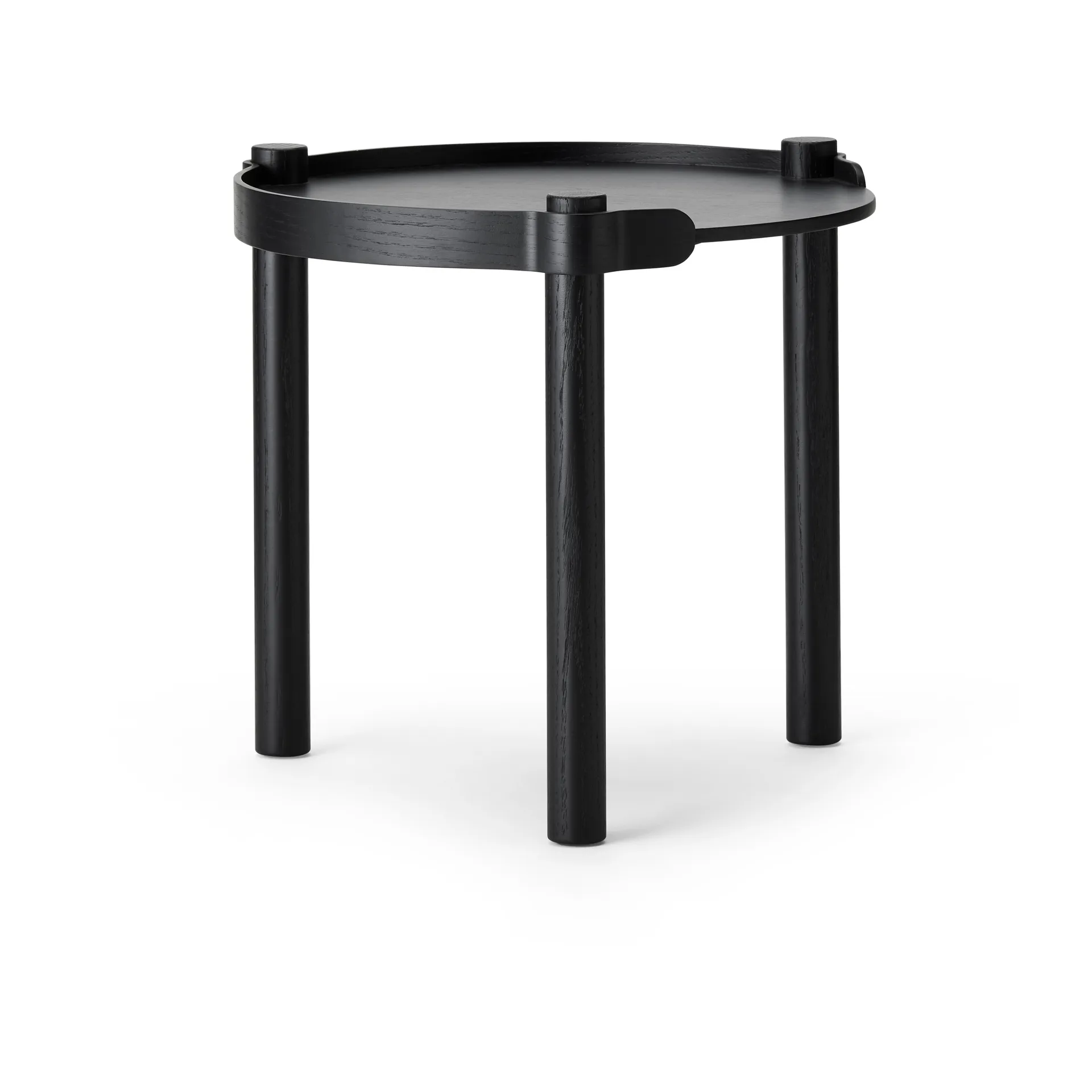 Woody Tisch Ø45cm, Black stained oak Cooee Design