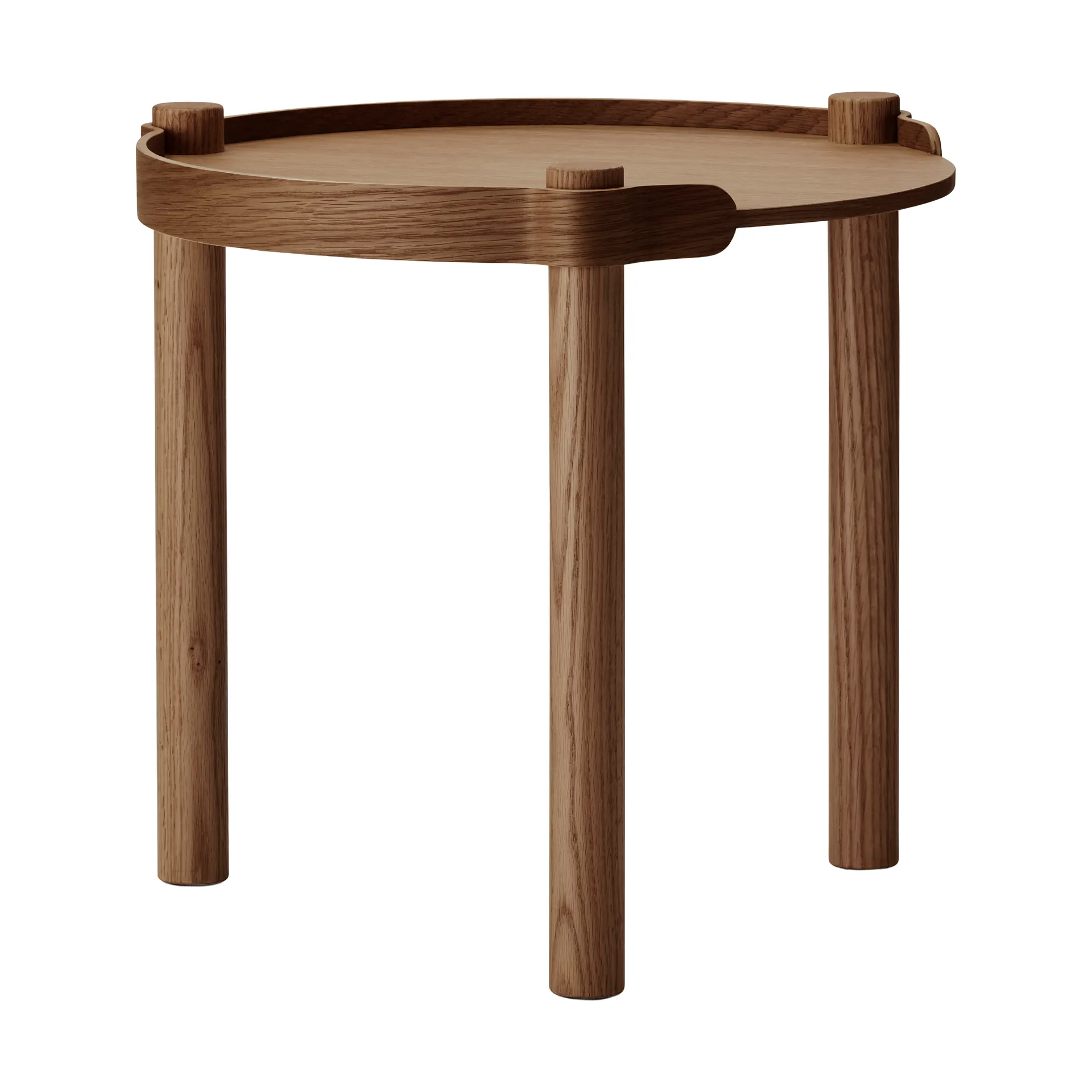 Woody Tisch Ø45cm, Dunkel gebeizte Eiche Cooee Design
