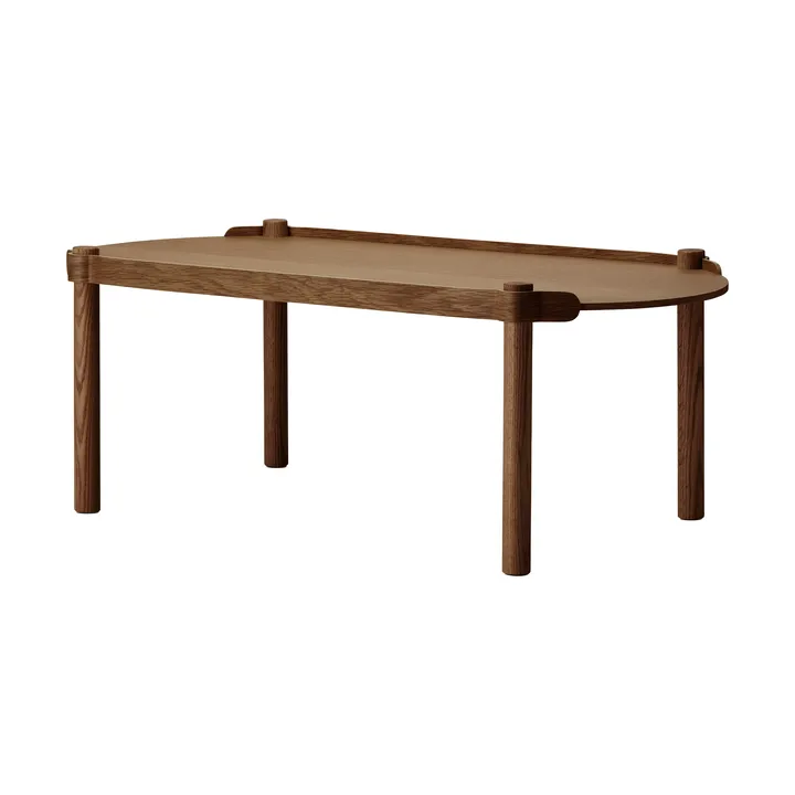 Woody Tisch 50 x 105cm - Dunkel gebeizte Eiche - Cooee Design