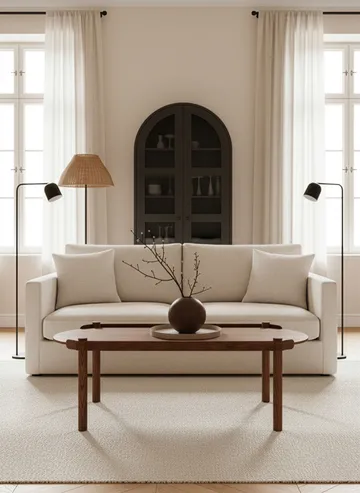 Woody Tisch 50 x 105cm - Dunkel gebeizte Eiche - Cooee Design