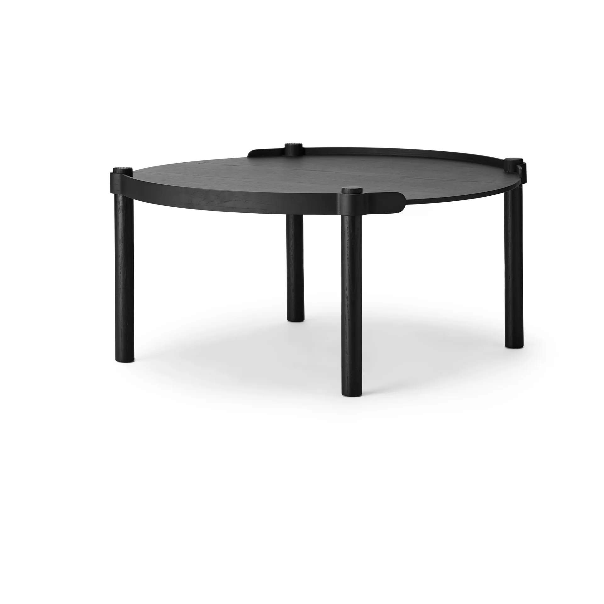 Woody Tisch Ø80cm, Black stained oak Cooee Design