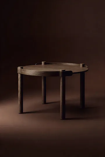 Woody Tisch Ø80cm - Dunkel gebeizte Eiche - Cooee Design