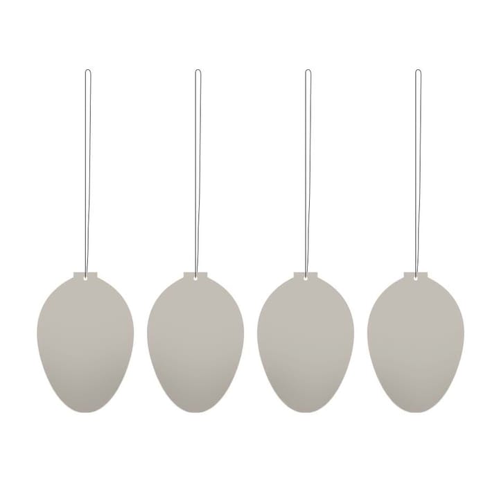 Easter Deco Ei Osterdekoration 4er Pack - Sand - Cooee