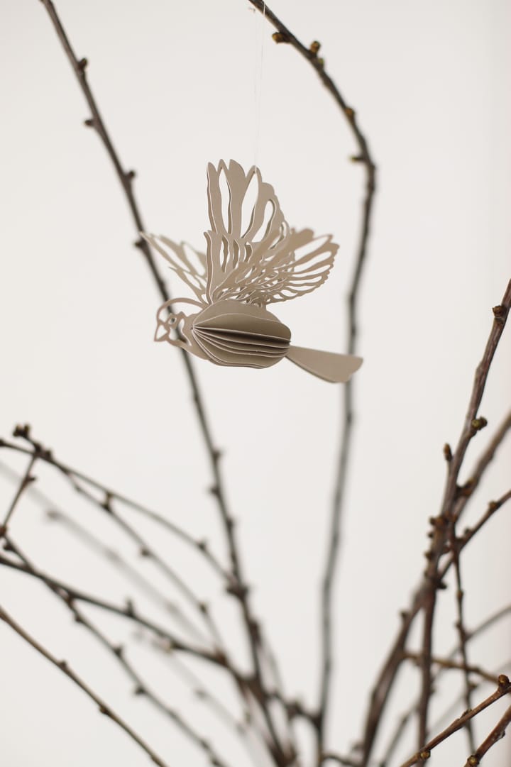 Papier Vogel Dekorationsanhänger - Sand - Cooee