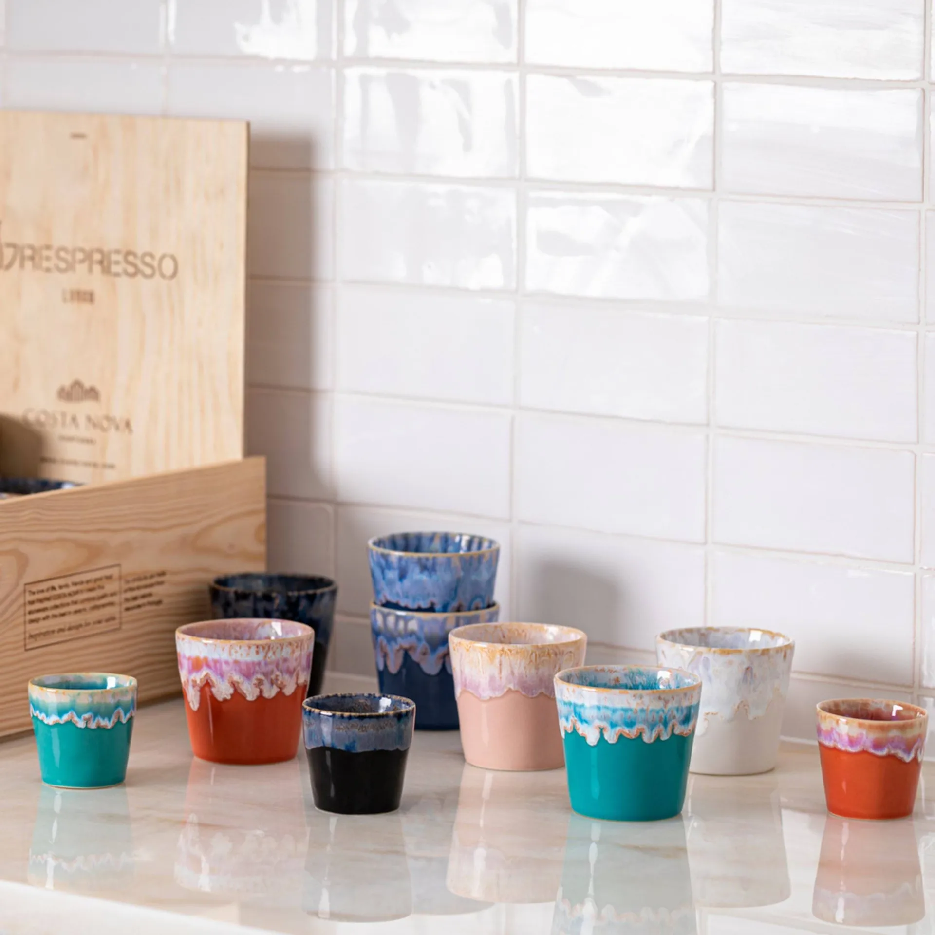 Grespresso Becher, Pink, 7 cl Costa Nova