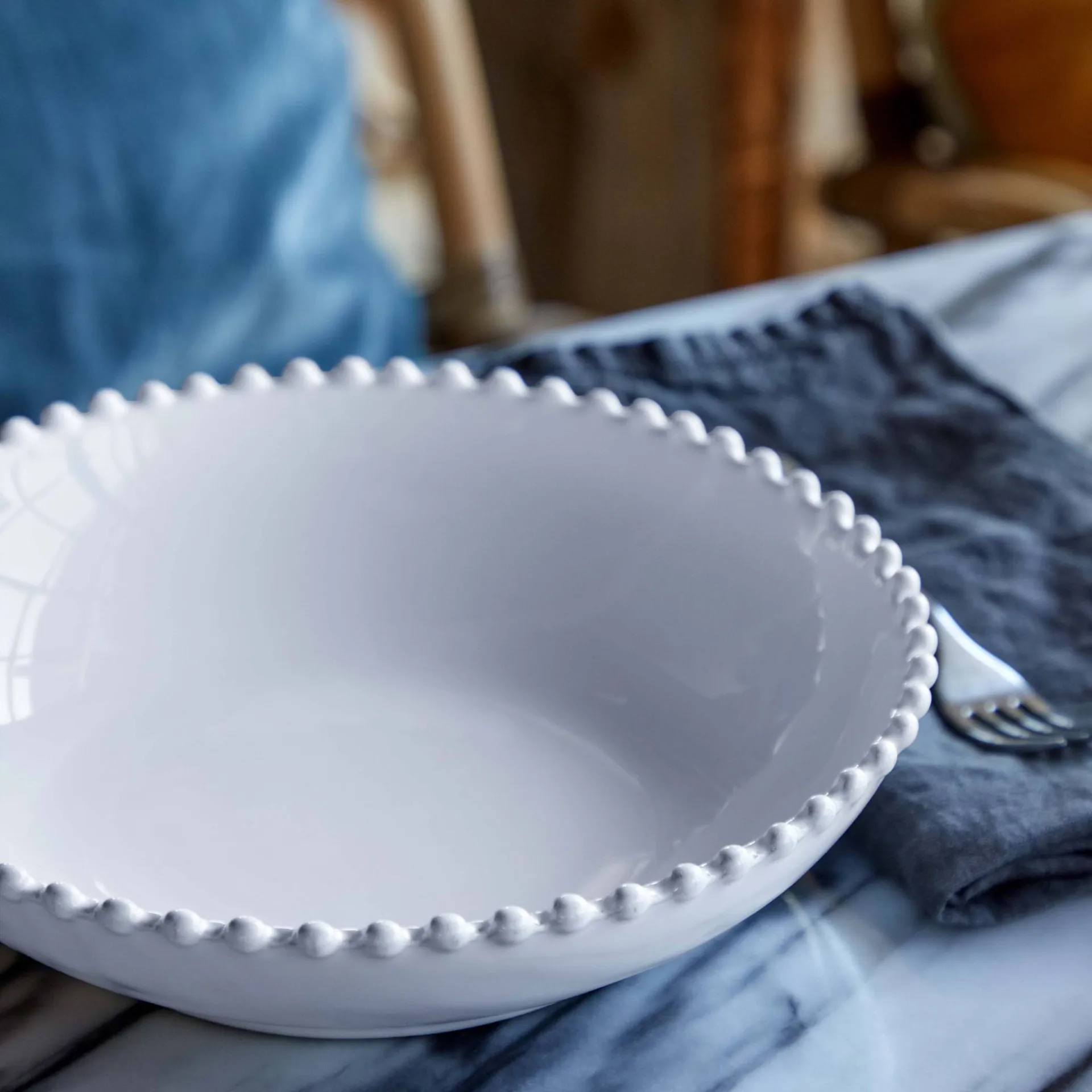 Pearl Pastaschüssel, Weiß, Ø24 cm Costa Nova