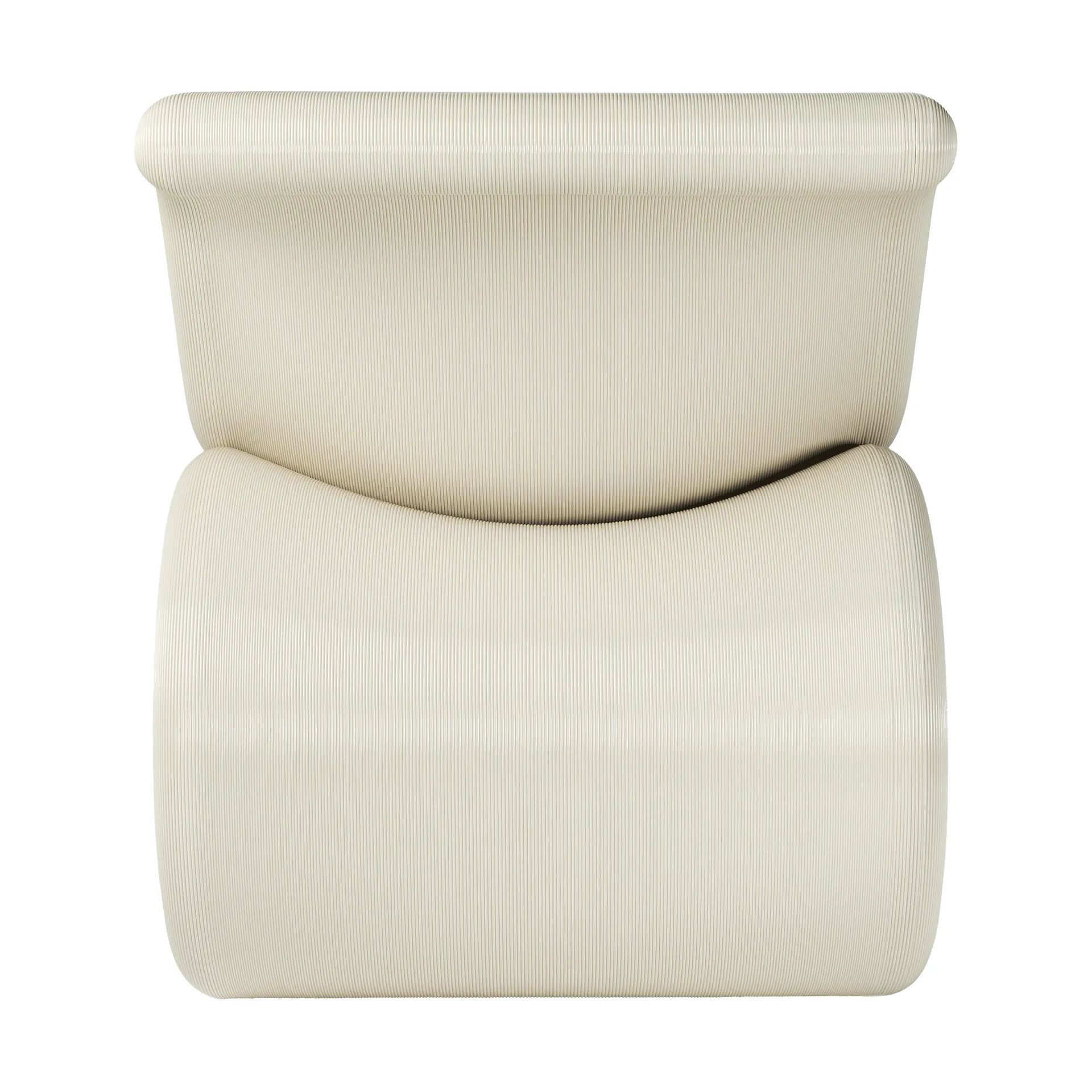 Éclair chair Loungesessel, Creme Crème Atelier