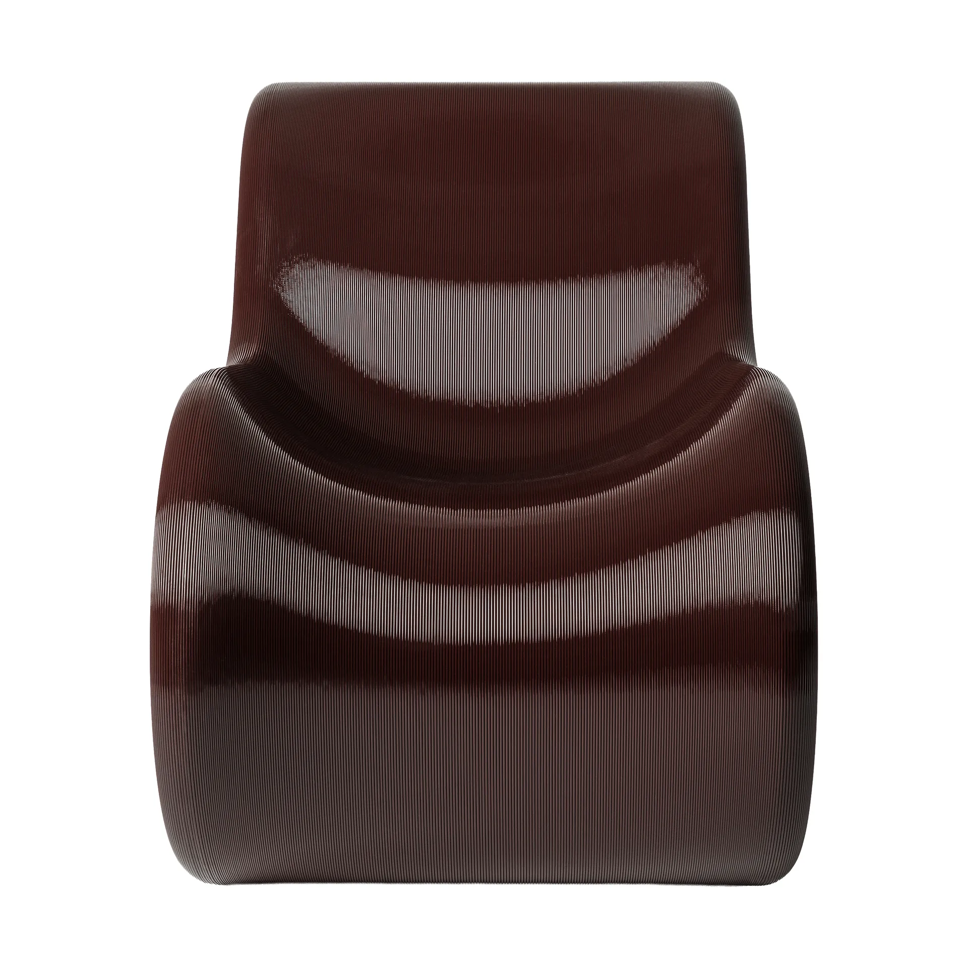 Éclair chair Loungesessel, Kirsche Crème Atelier