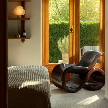 Éclair chair Loungesessel - Kirsche - Crème Atelier