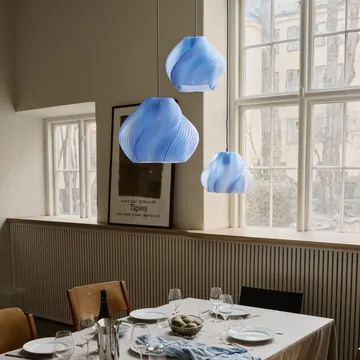 Soft Serve Pendelleuchte - Blueberry sorbet-chrome, 03, 30 cm - Crème Atelier