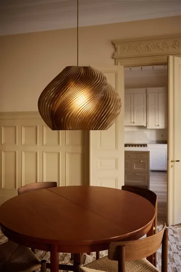 Soft Serve Pendelleuchte - Caramel-chrome, Mega, 60 cm - Crème Atelier