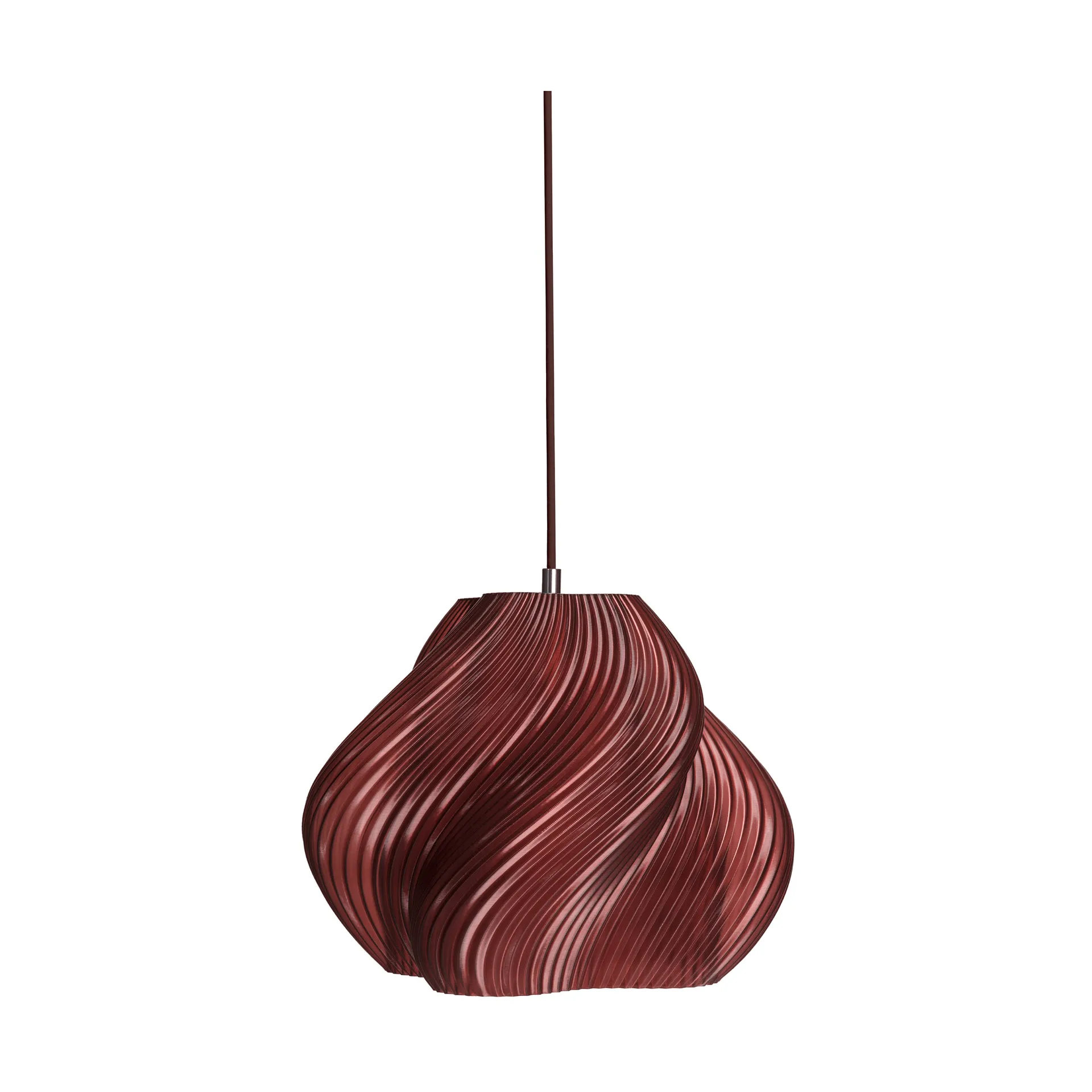 Soft Serve Pendelleuchte, Cherry-chrome, 03, 30 cm Crème Atelier