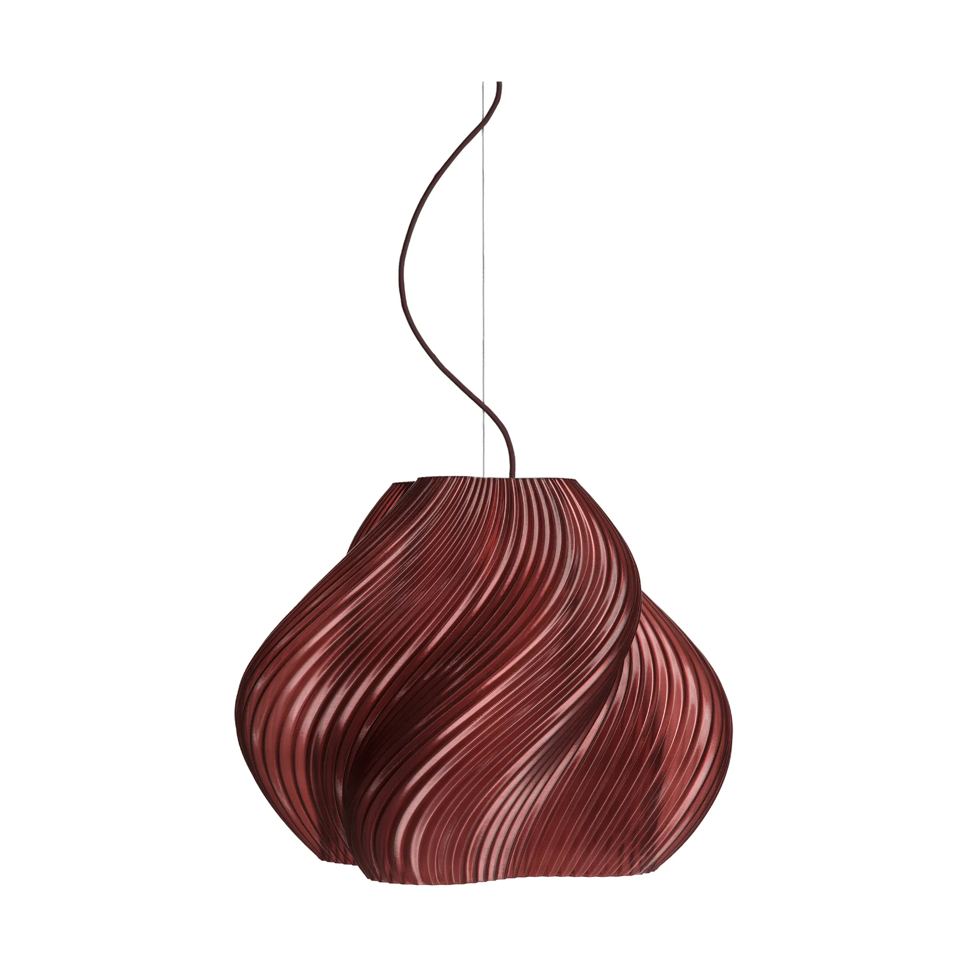 Soft Serve Pendelleuchte, Cherry-chrome, Mega, 60 cm Crème Atelier