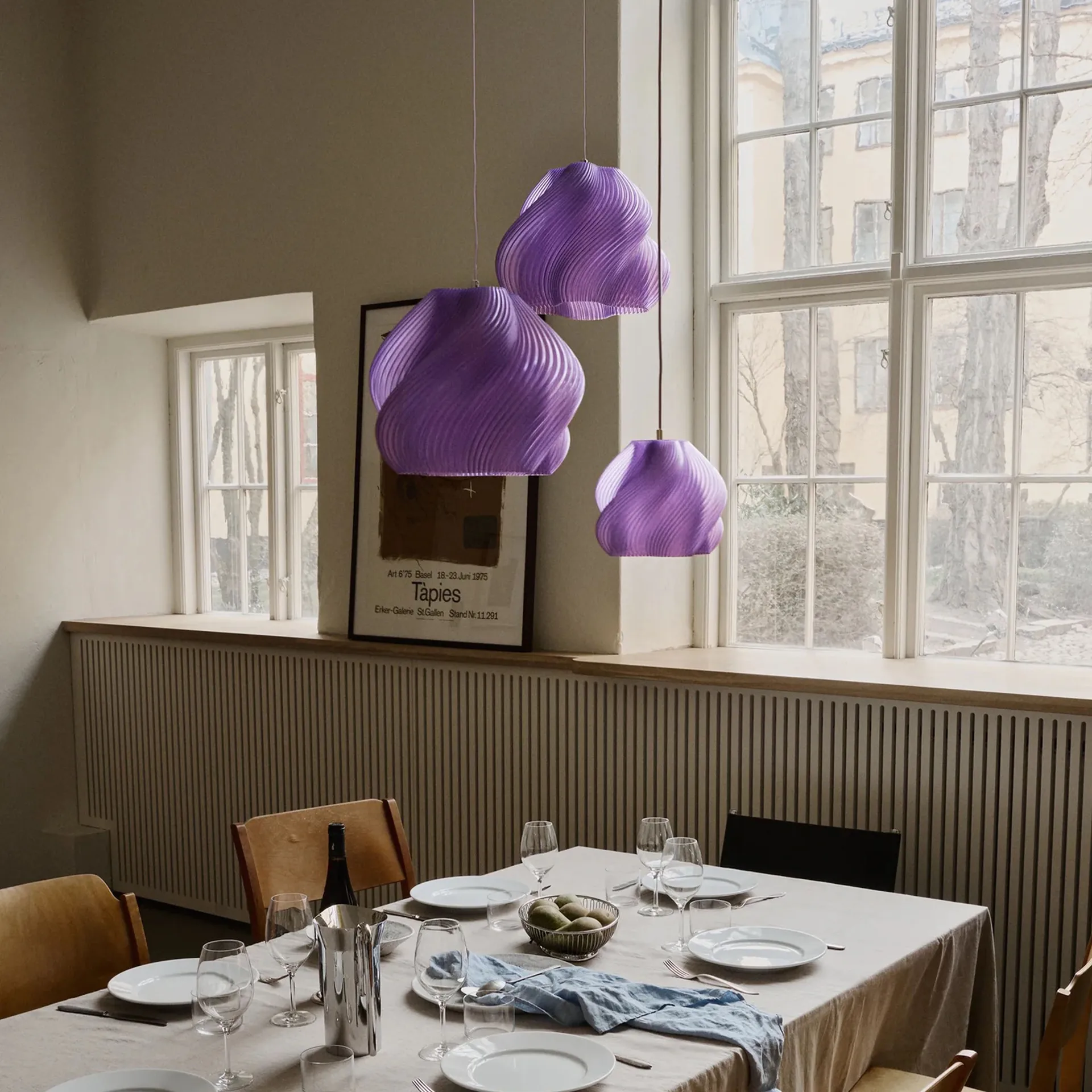 Soft Serve Pendelleuchte, Lavender sorbet-chrome, 01, 20 cm Crème Atelier