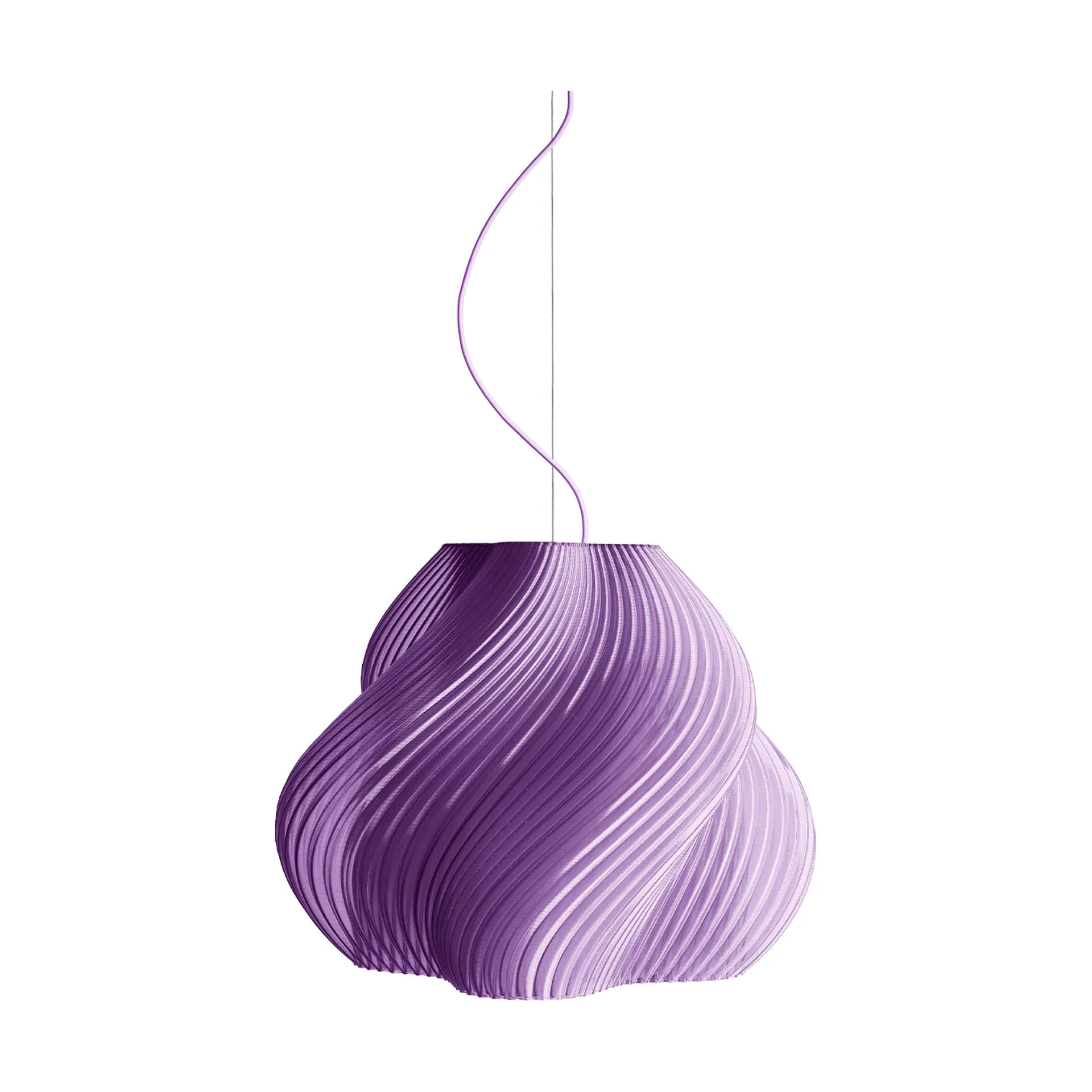Soft Serve Pendelleuchte, Lavender sorbet-chrome, Mega, 60 cm Crème Atelier