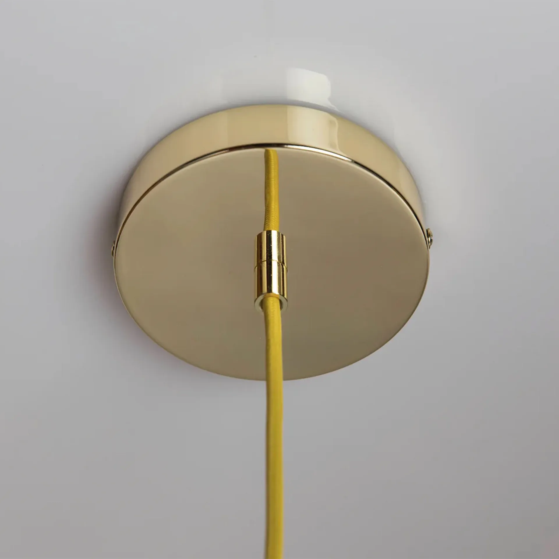 Soft Serve Pendelleuchte, Limoncello sorbet-brass, 02, 25 cm Crème Atelier