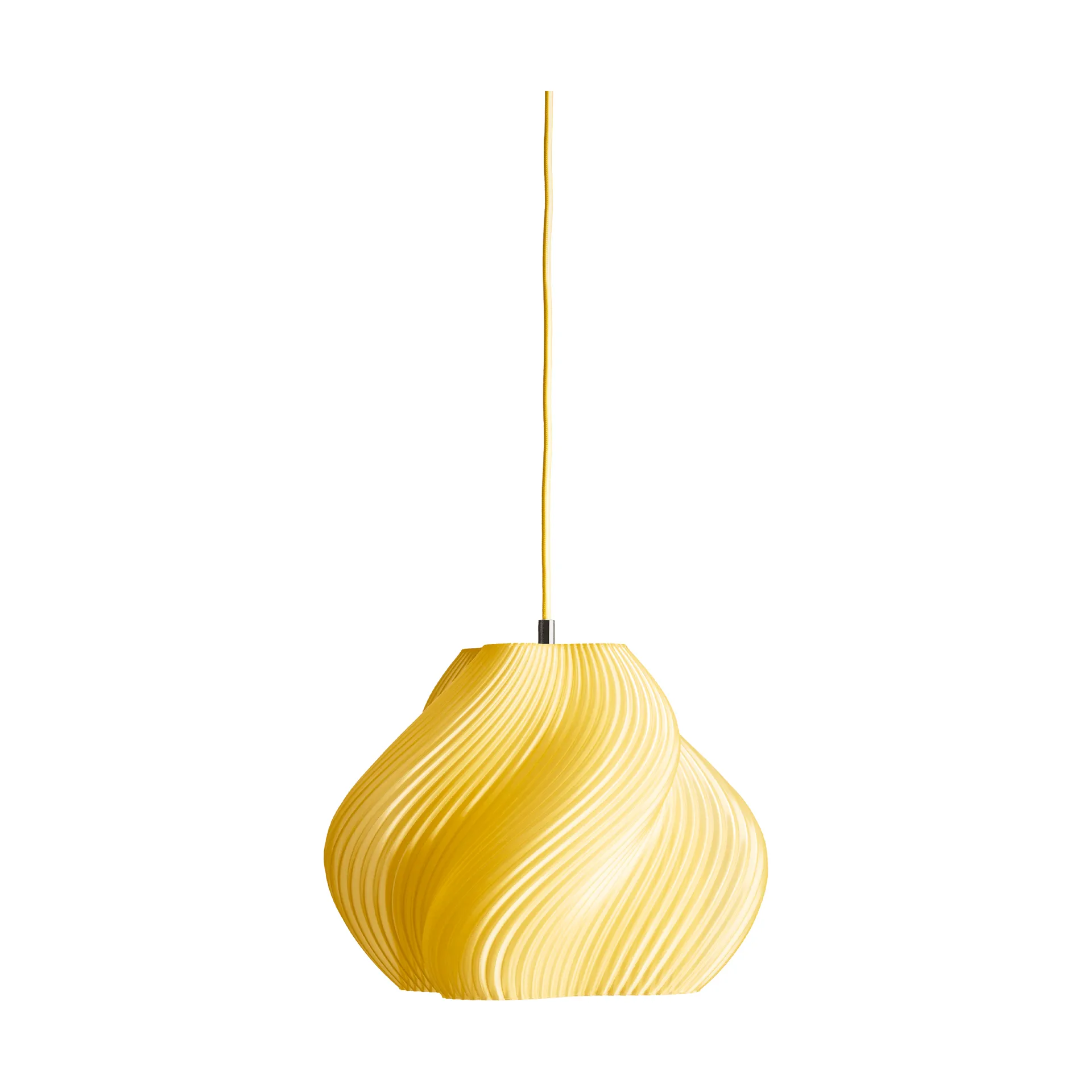 Soft Serve Pendelleuchte, Limoncello sorbet-chrome, 02, 25 cm Crème Atelier