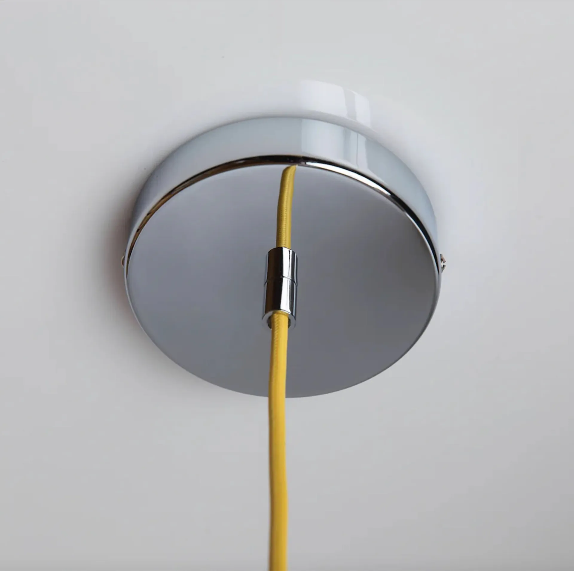 Soft Serve Pendelleuchte, Limoncello sorbet-chrome, 02, 25 cm Crème Atelier