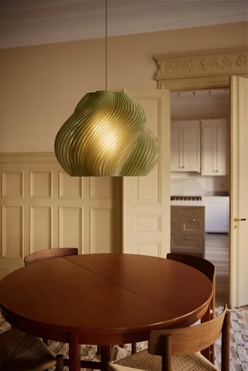 Soft Serve Pendelleuchte - Olive-chrome, Mega, 60 cm - Crème Atelier