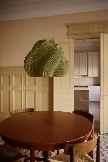 Soft Serve Pendelleuchte - Olive-chrome, Mega, 60 cm - Crème Atelier
