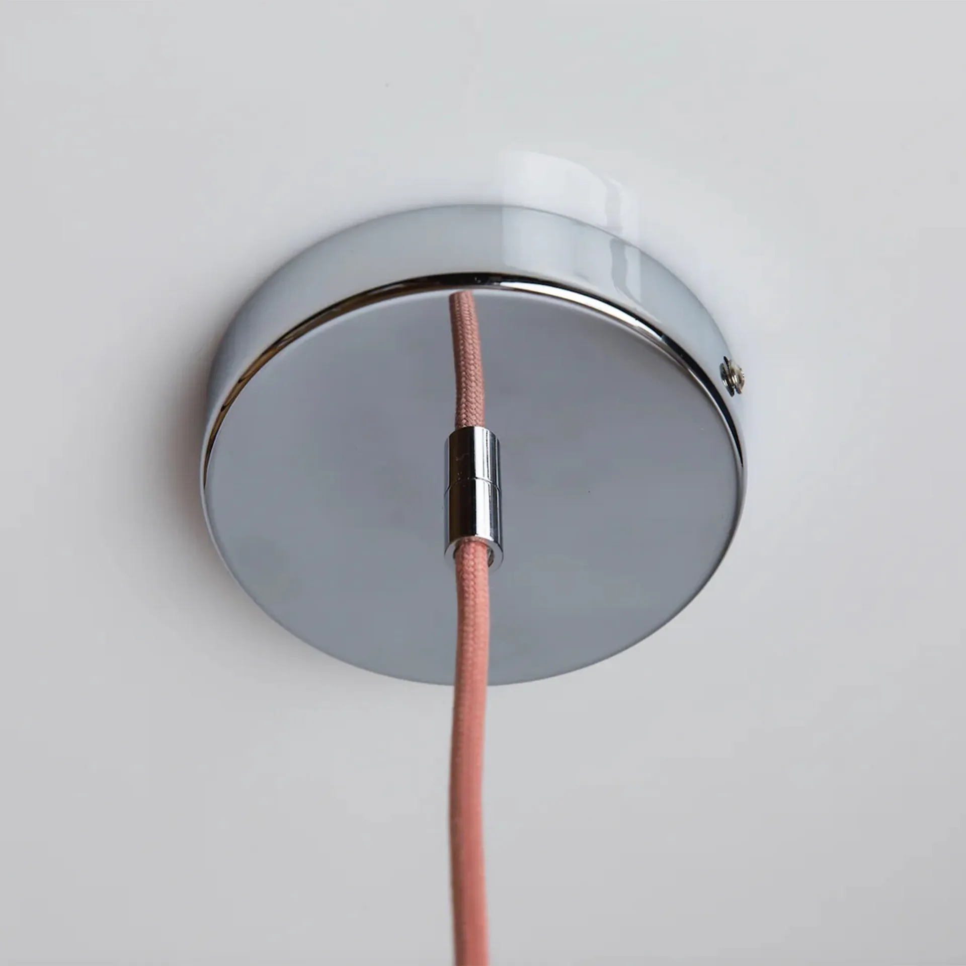 Soft Serve Pendelleuchte, Peach sorbet-chrome, 01, 20 cm Crème Atelier