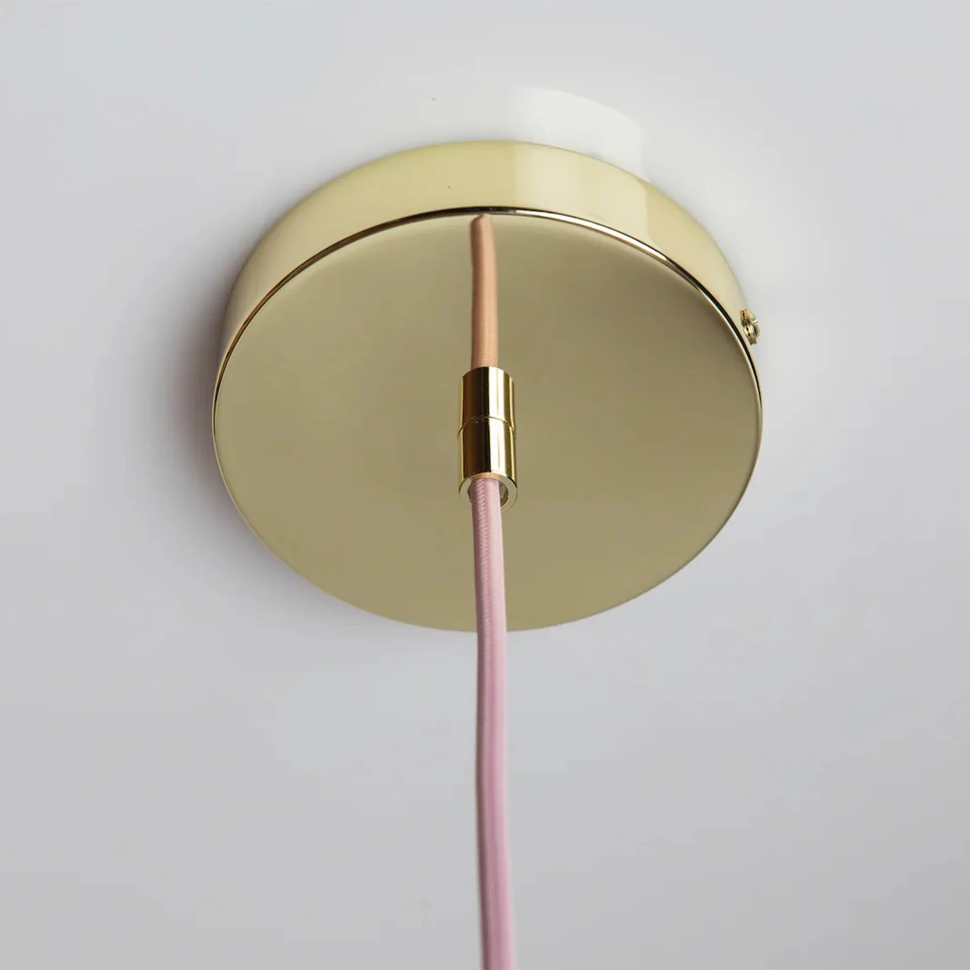 Soft Serve Pendelleuchte, Rose sorbet-brass, 02, 25 cm Crème Atelier