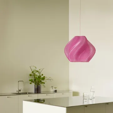 Soft Serve Pendelleuchte - Rose sorbet-chrome, Mega, 60 cm - Crème Atelier