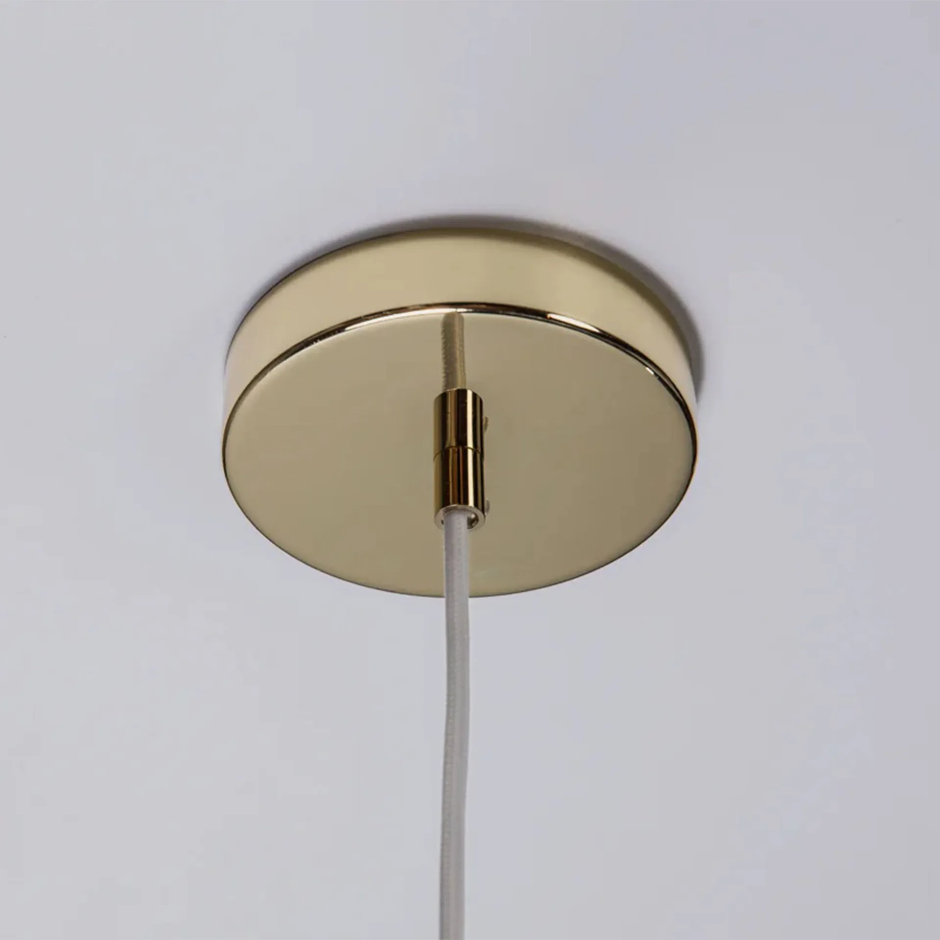 Soft Serve Pendelleuchte, White-brass, 01, 20 cm Crème Atelier