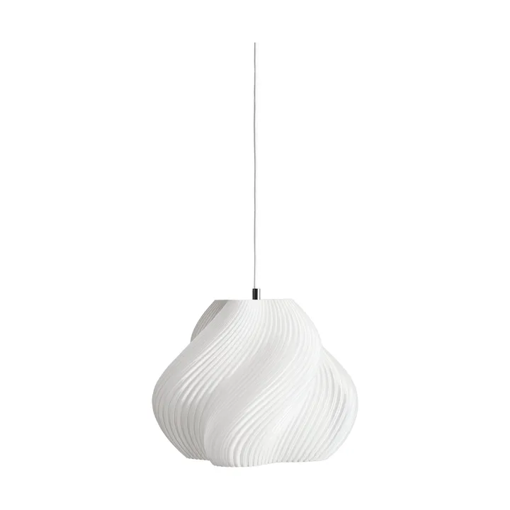 Soft Serve Pendelleuchte - White-brass, 02, 25 cm - Crème Atelier