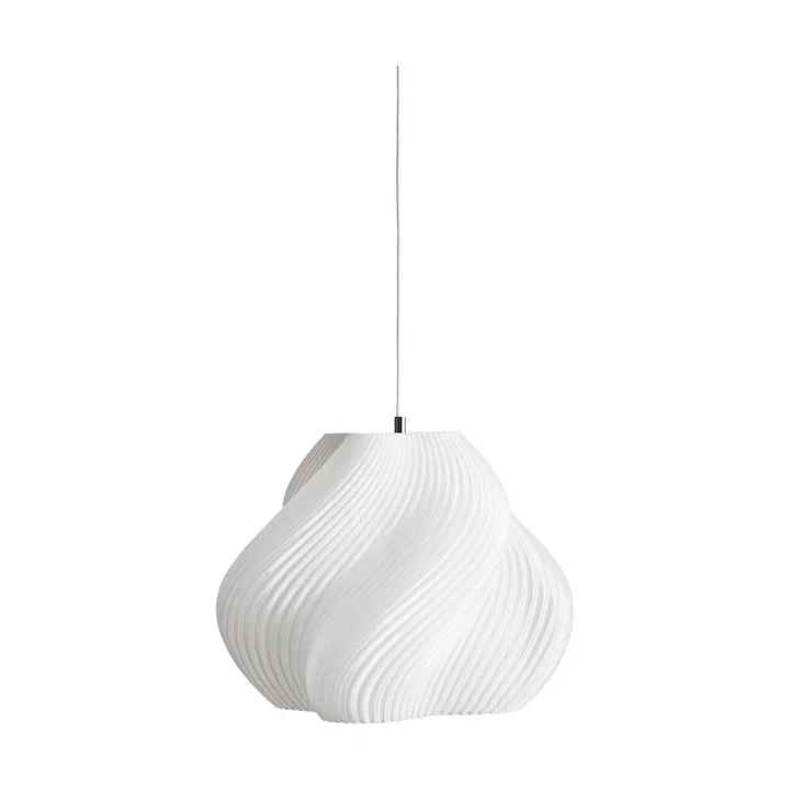 Soft Serve Pendelleuchte - White-brass, 03, 30 cm - Crème Atelier