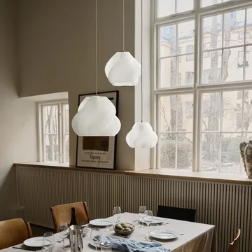 Soft Serve Pendelleuchte - White-chrome, 01, 20 cm - Crème Atelier