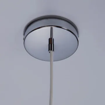 Soft Serve Pendelleuchte - White-chrome, 02, 25 cm - Crème Atelier