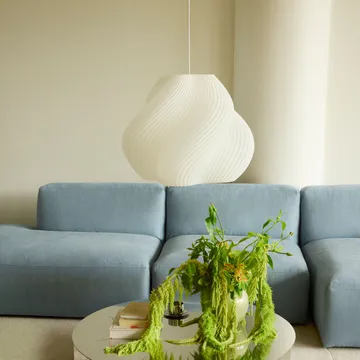 Soft Serve Pendelleuchte - White-chrome, Mega, 60 cm - Crème Atelier