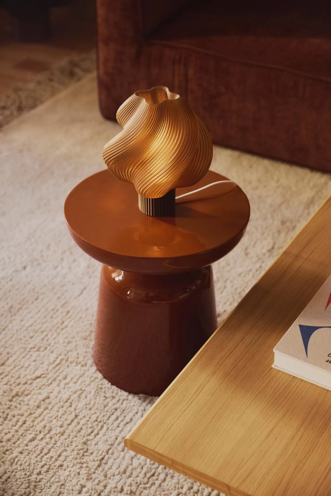 Soft Serve Tischleuchte, Caramel, Regular, 26 cm Crème Atelier