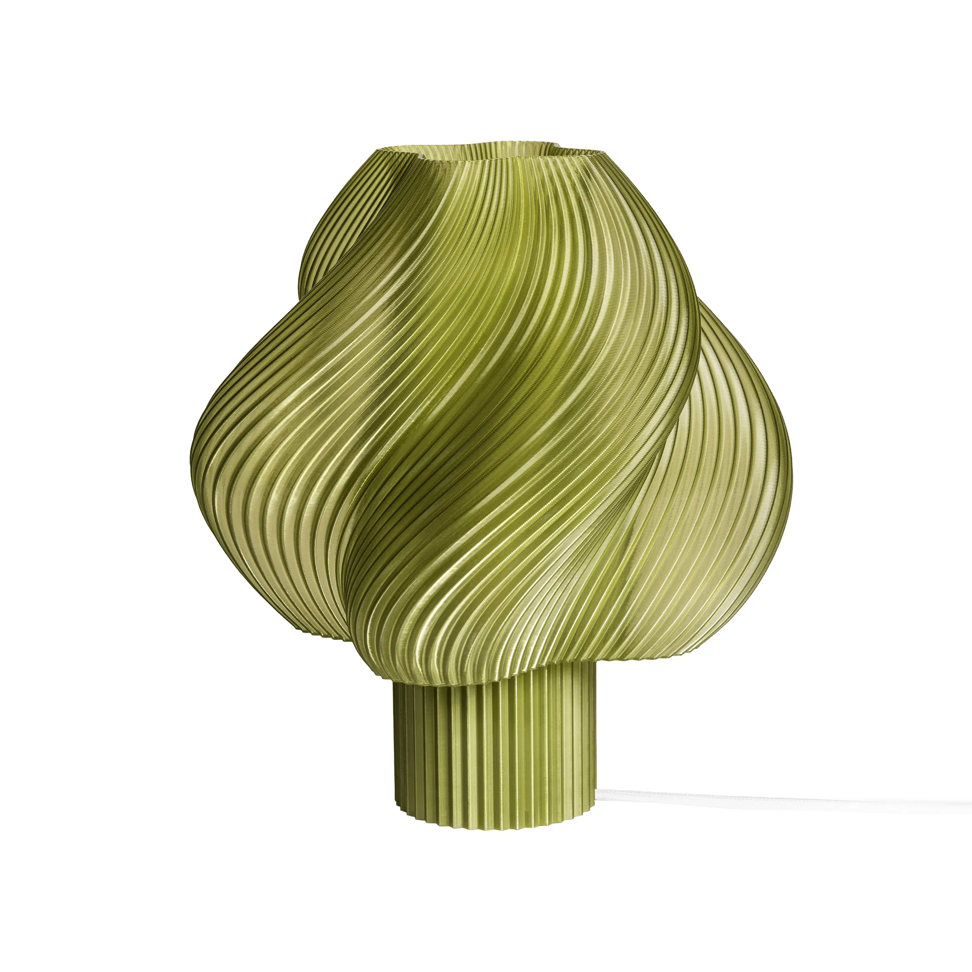 Soft Serve Tischleuchte, Olive, Regular, 26 cmOlive Crème Atelier