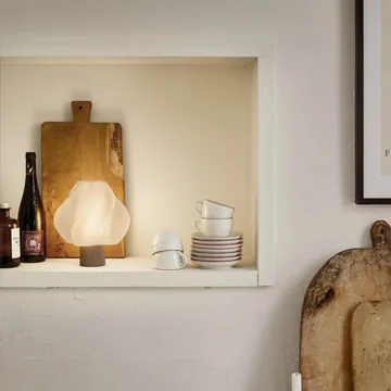 Soft Serve tragbare Tischleuchte - Mocha, 23 cm - Crème Atelier