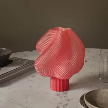 Soft Serve tragbare Tischleuchte - Peach sorbet, 23 cm - Crème Atelier