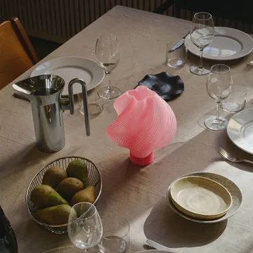 Soft Serve tragbare Tischleuchte - Peach sorbet, 23 cm - Crème Atelier