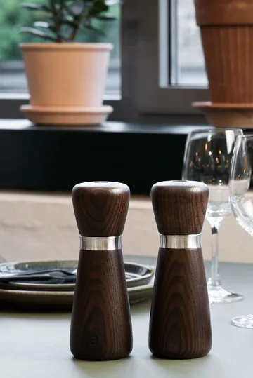 Kyoto Gewürzmühle - Brown glaze, FSC ash, 17 cm - Crushgrind
