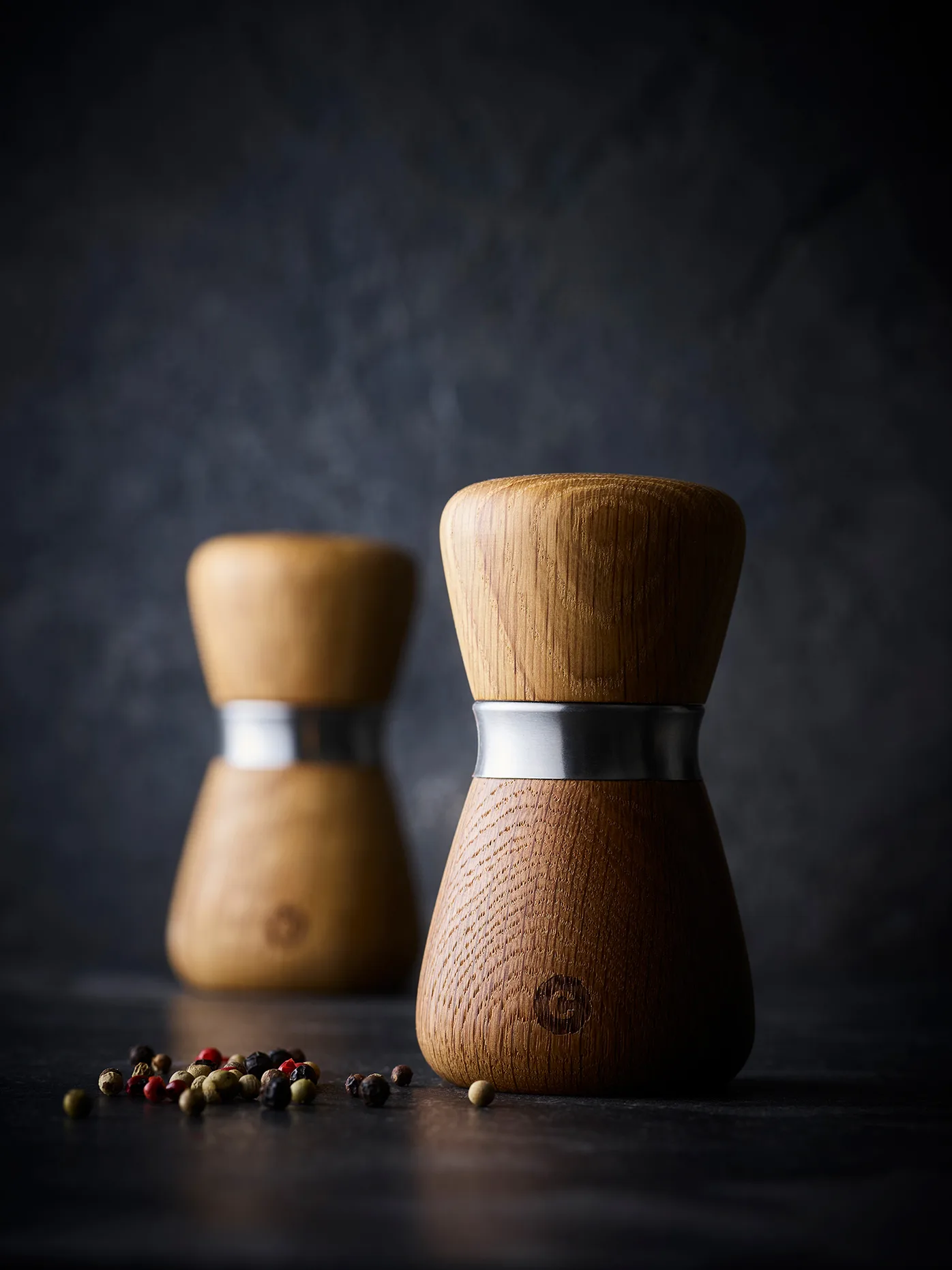 Kyoto Gewürzmühle, Natural, FSC Eiche, 10 cm Crushgrind