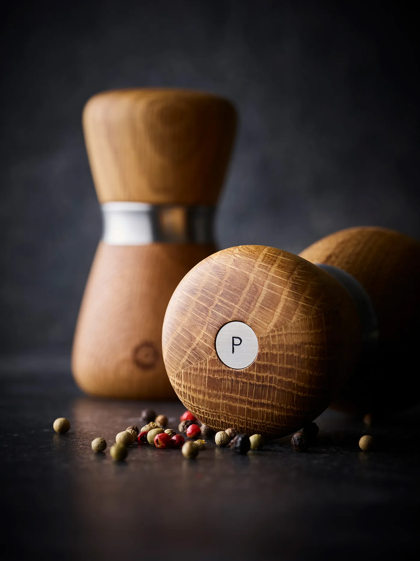 Kyoto Gewürzmühle, Natural, FSC Eiche, 10 cm Crushgrind