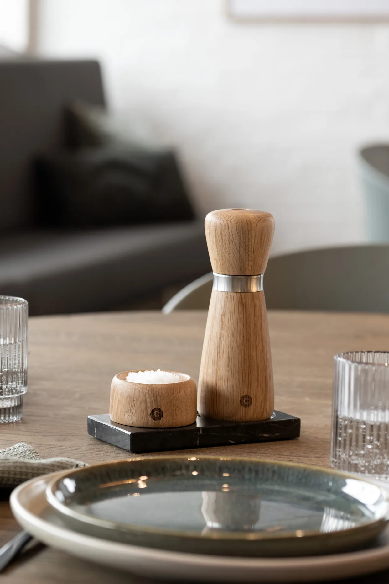 Kyoto Gewürzmühle, Natural, FSC Eiche, 17 cm Crushgrind