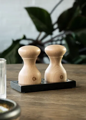 Tabletopper Gewürzmühlenständer - Black marble - Crushgrind