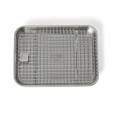 Culimat Gastronormbehälter mit Abkühlgitter - Edelstahl, 18x14x2,5 cm - Culimat