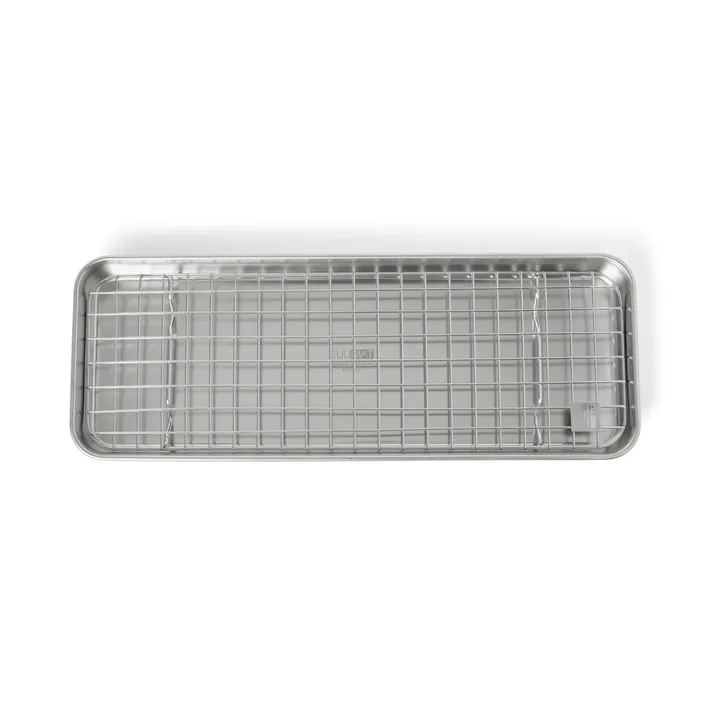 Culimat Gastronormbehälter mit Abkühlgitter - Edelstahl, 38x14x2,5 cm - Culimat