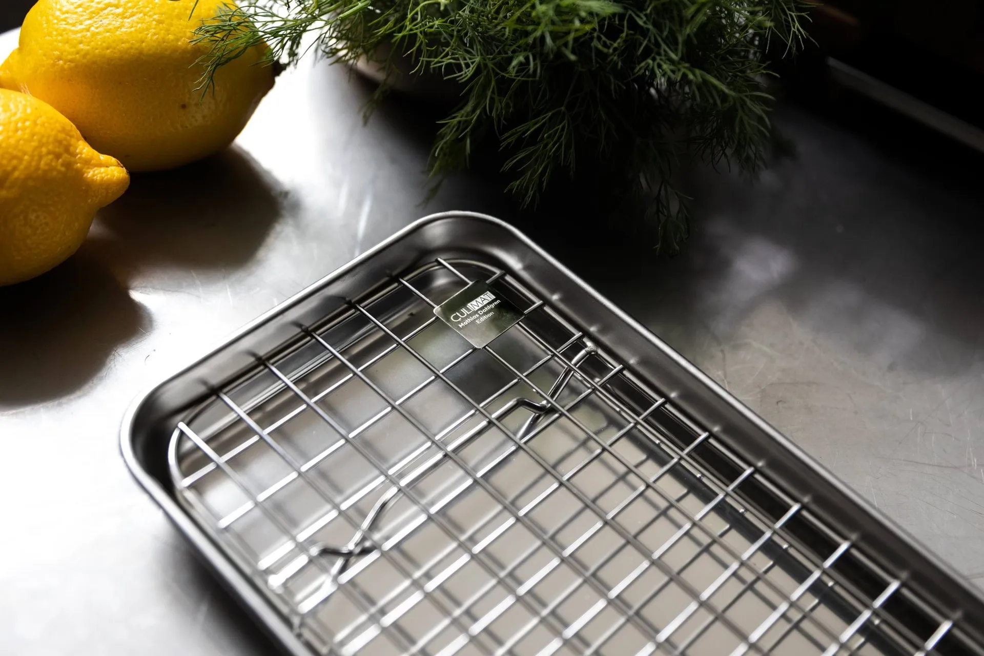 Culimat Gastronormbehälter mit Abkühlgitter, Edelstahl, 38x14x2,5 cm Culimat