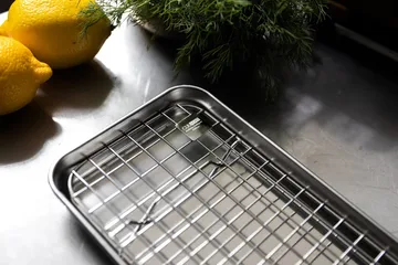 Culimat Gastronormbehälter mit Abkühlgitter - Edelstahl, 38x14x2,5 cm - Culimat