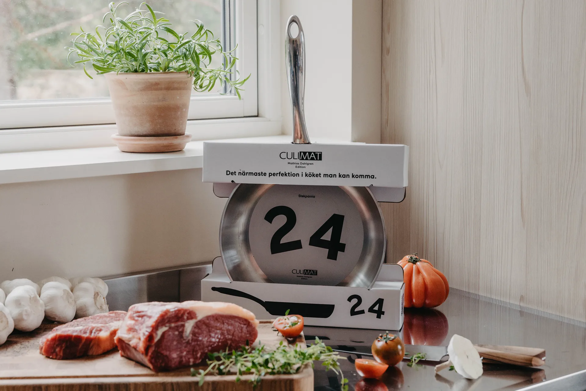 Culimat stekpanna 5-Ply rostffreier Stahl, 24 cm Culimat